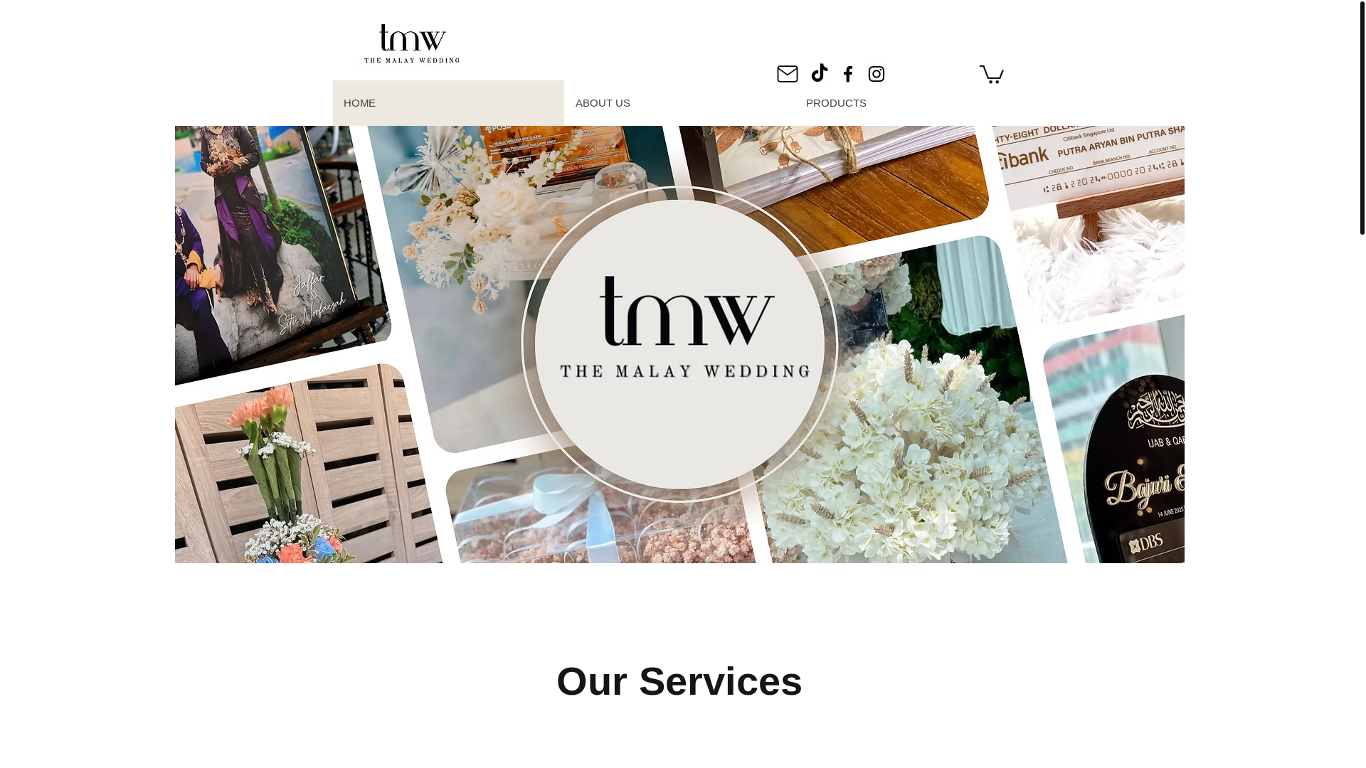 website screenshot of https://themalaywedding.com/