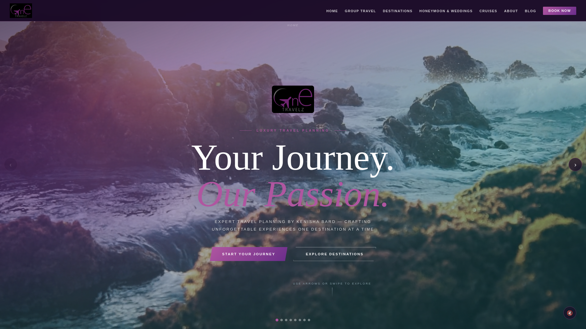 website screenshot of https://oetravelz.com