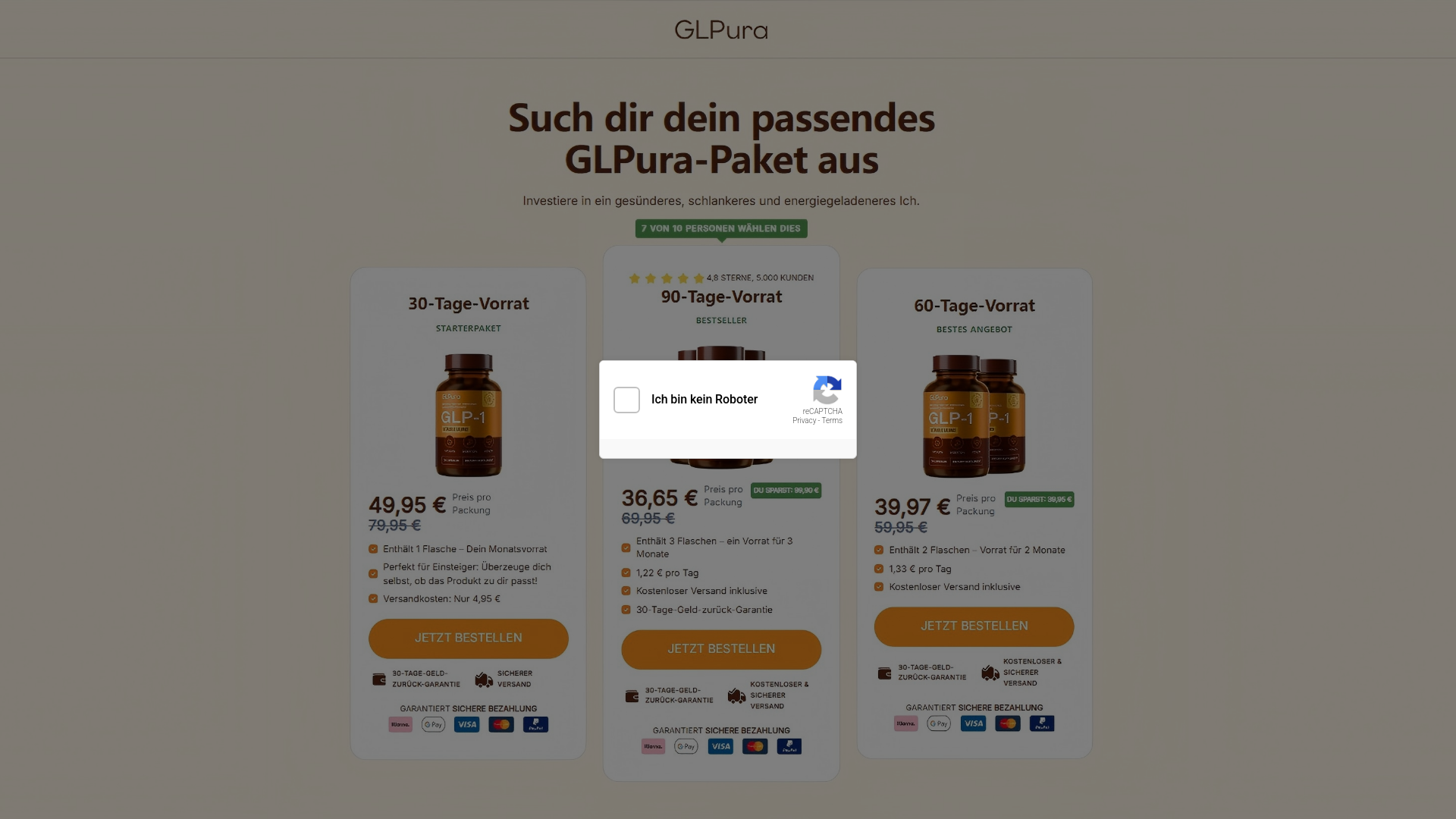 website screenshot of https://glucavitwilliam.online/