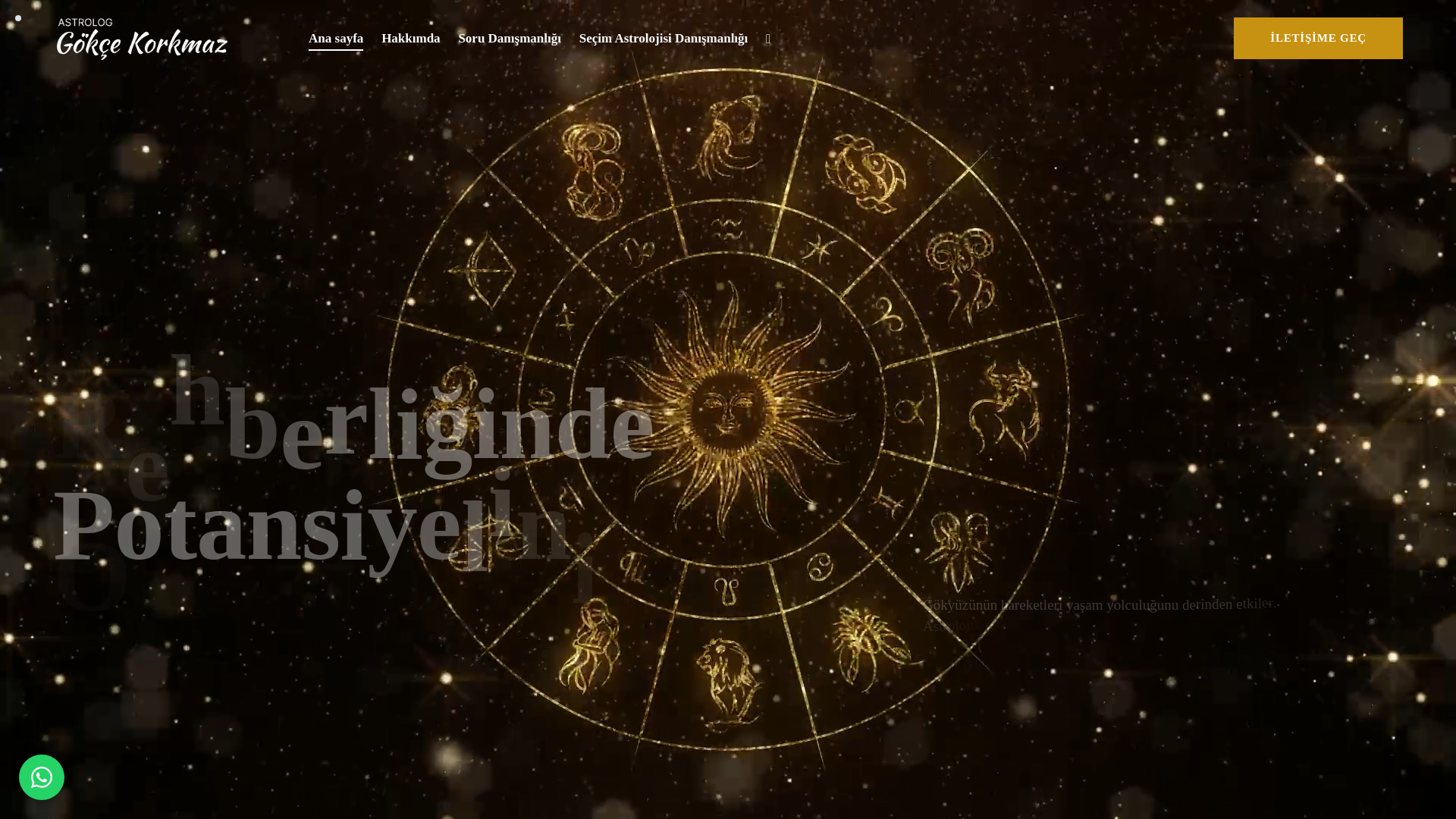 website screenshot of https://gokcekorkmaz.com/