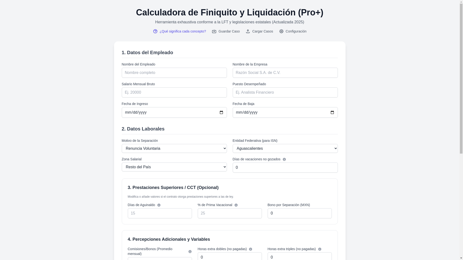 website screenshot of https://finiquito.pages.dev/