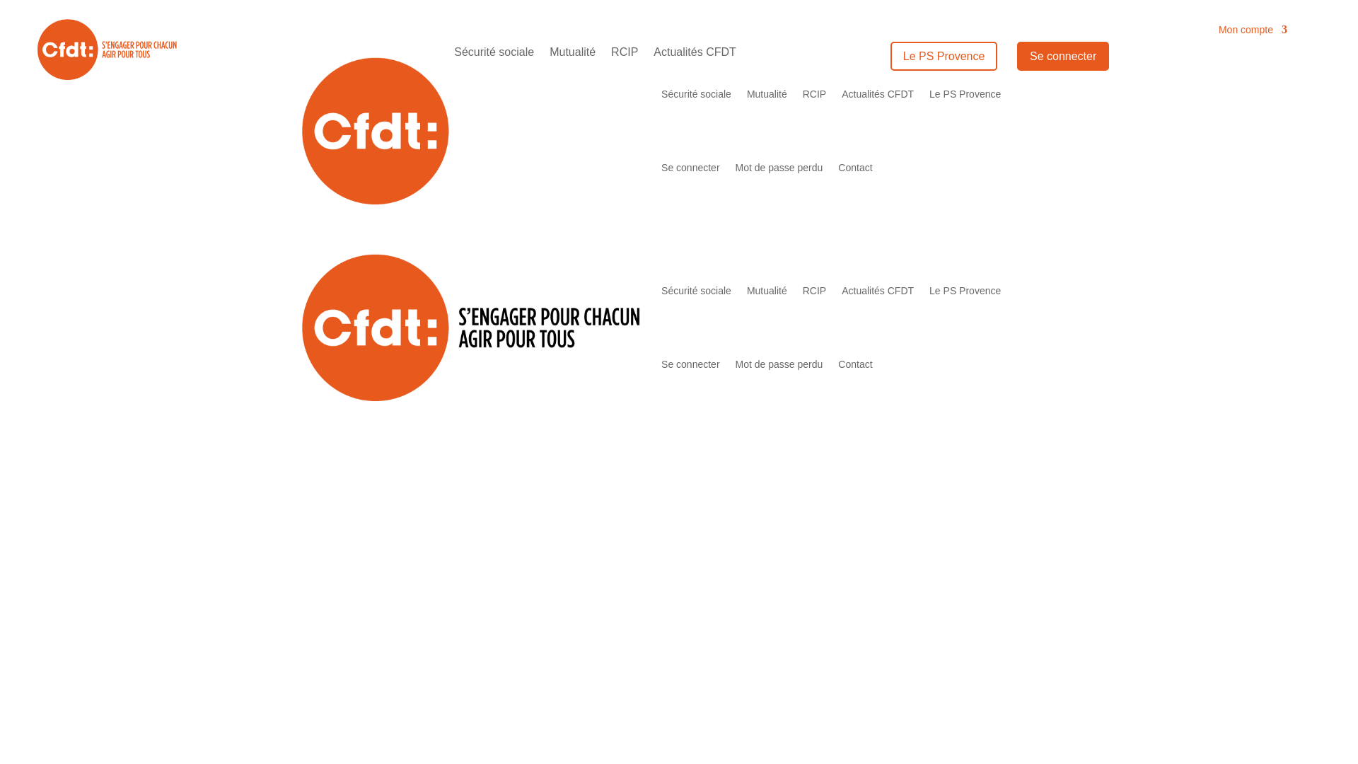 website screenshot of https://cfdt-pste-provence.fr/