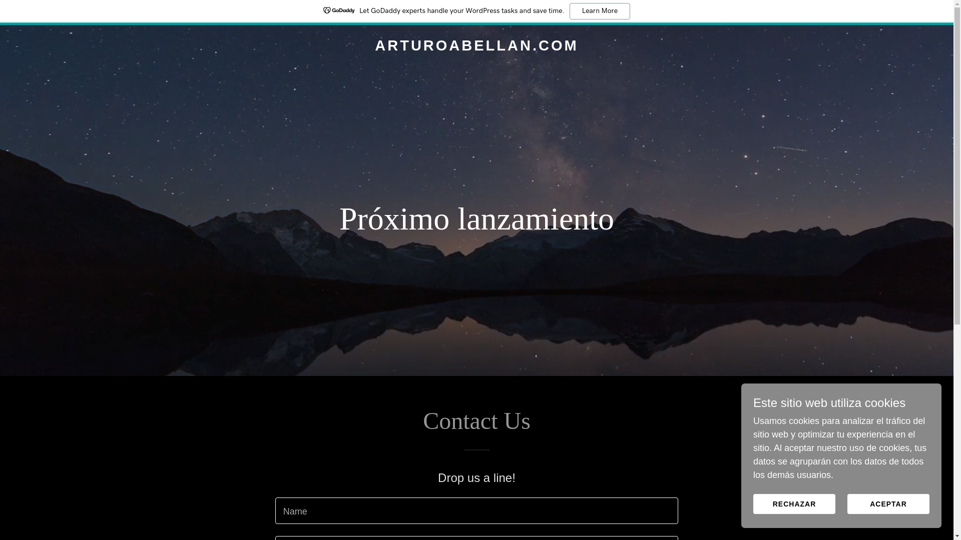 website screenshot of https://arturoabellan.com/