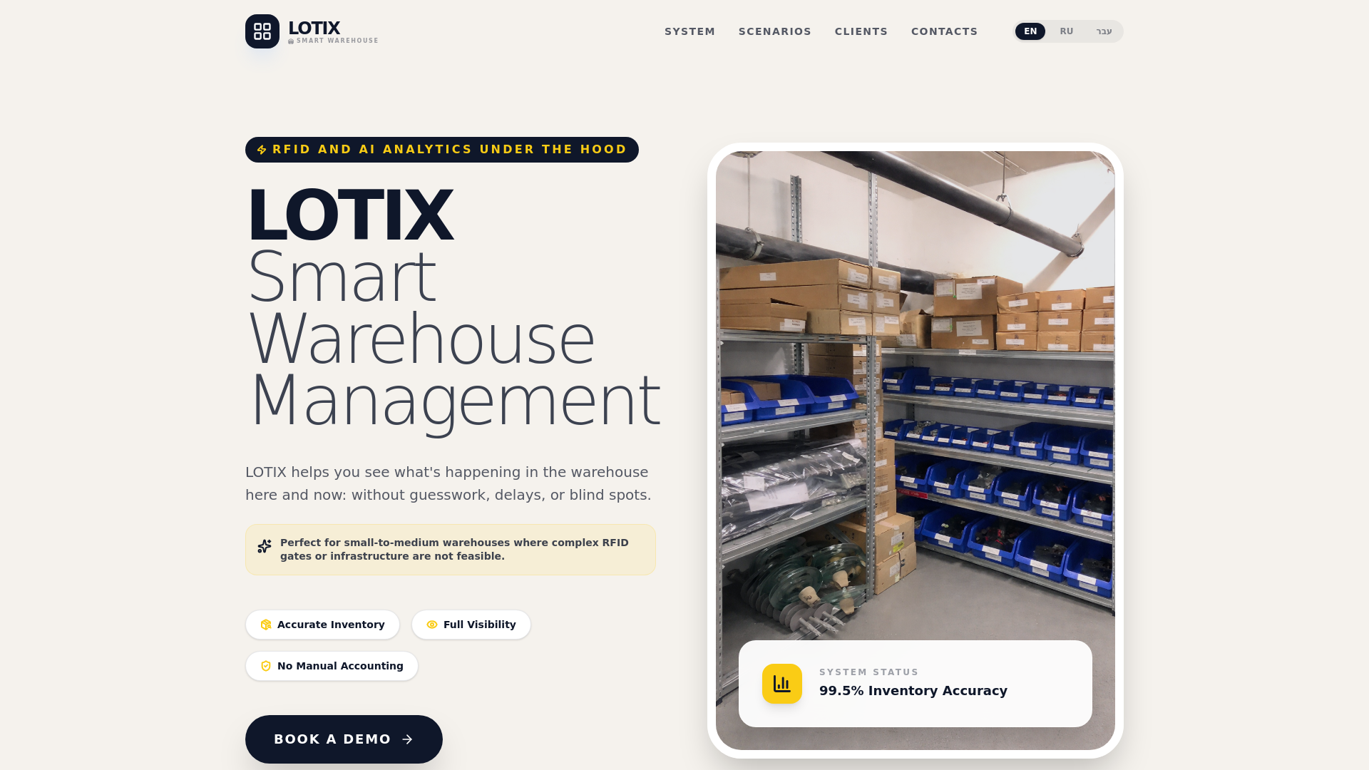 website screenshot of https://lotix-demo.pages.dev/