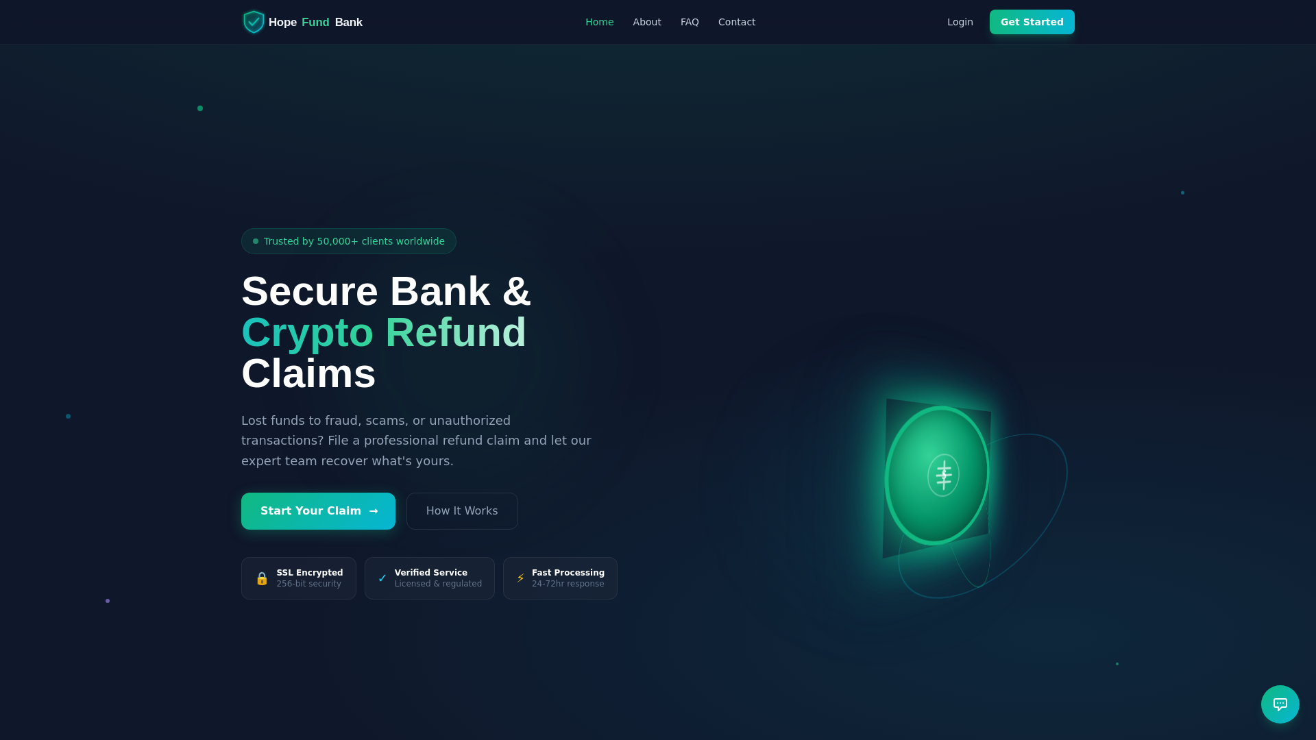 website screenshot of https://hopefundbank.com/