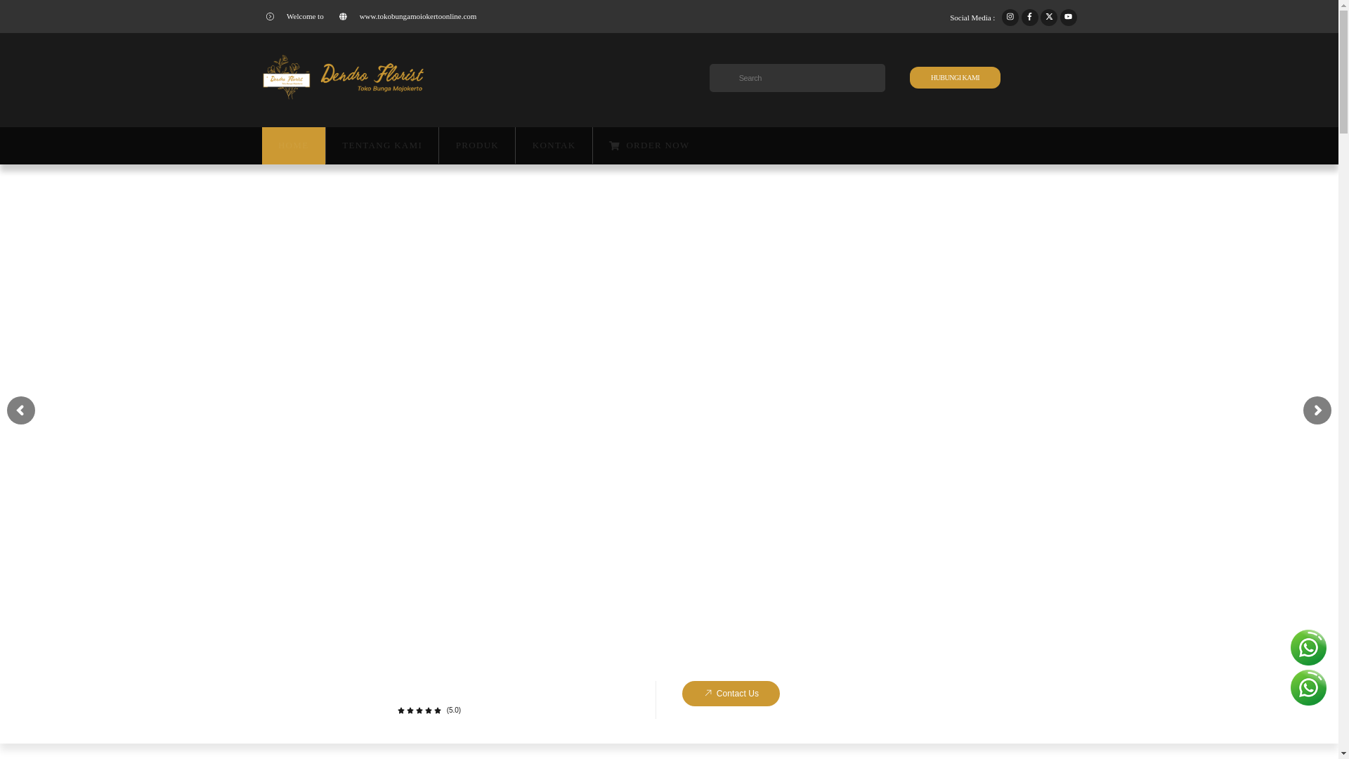 website screenshot of https://tokobungamojokertoonline.com/