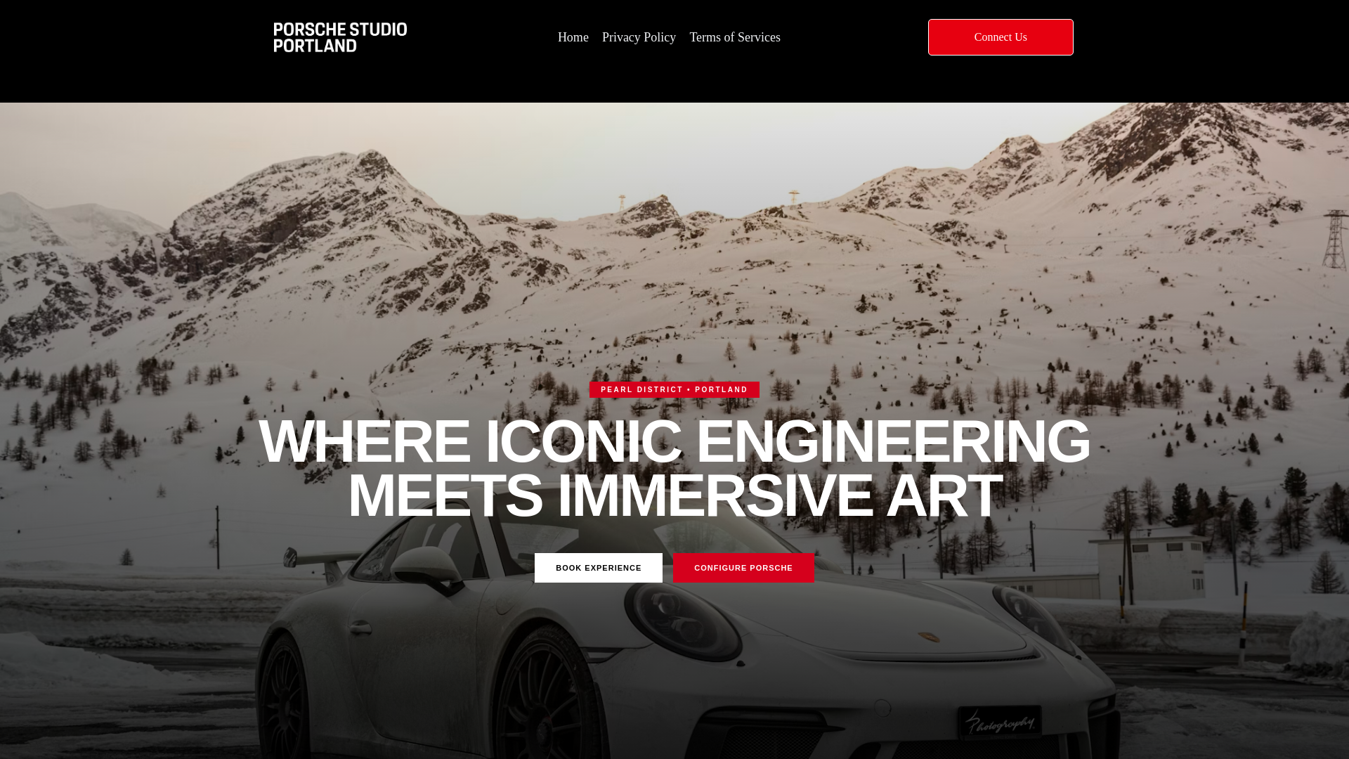 website screenshot of https://porschestudio.org/