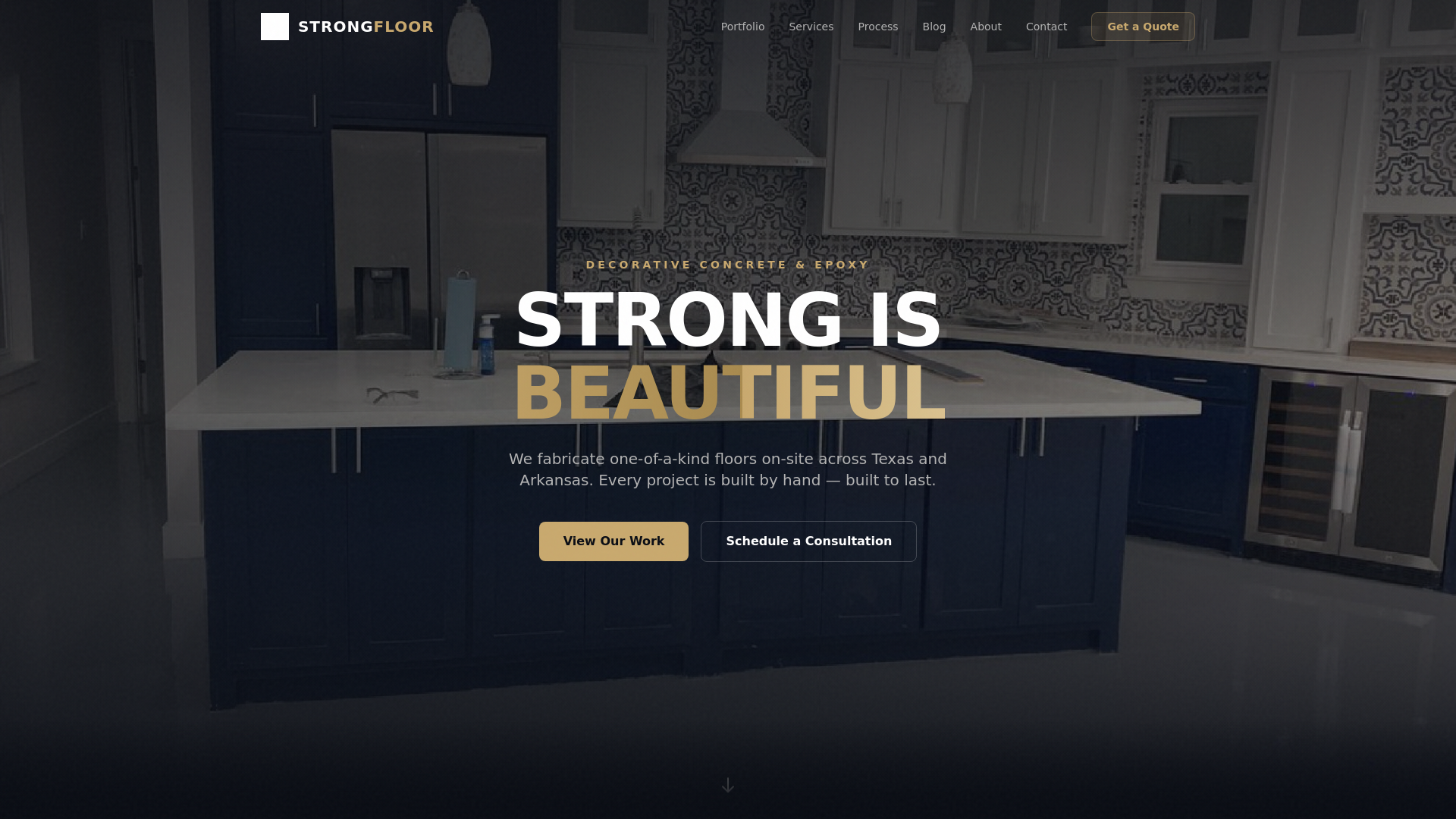 website screenshot of https://strongfloor-site.pages.dev/