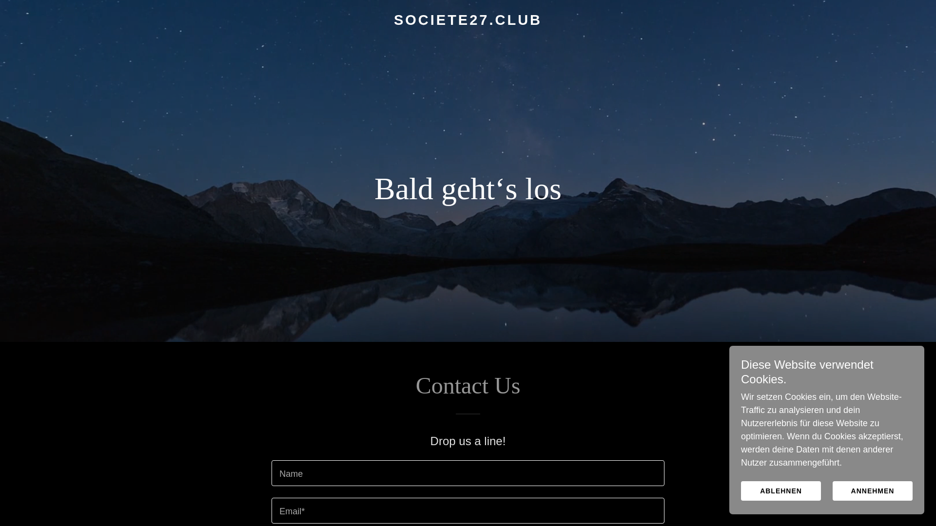 website screenshot of https://societe27.club/