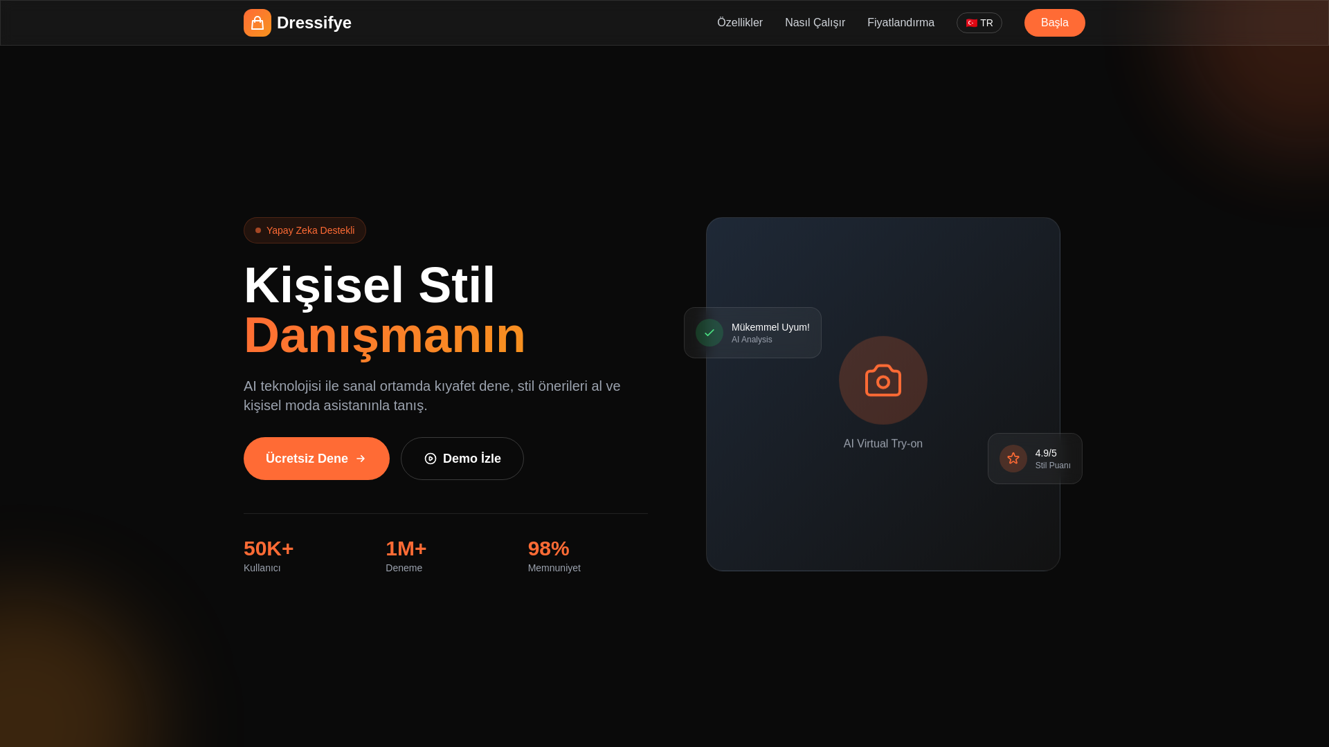 website screenshot of https://dressifye-site.pages.dev/