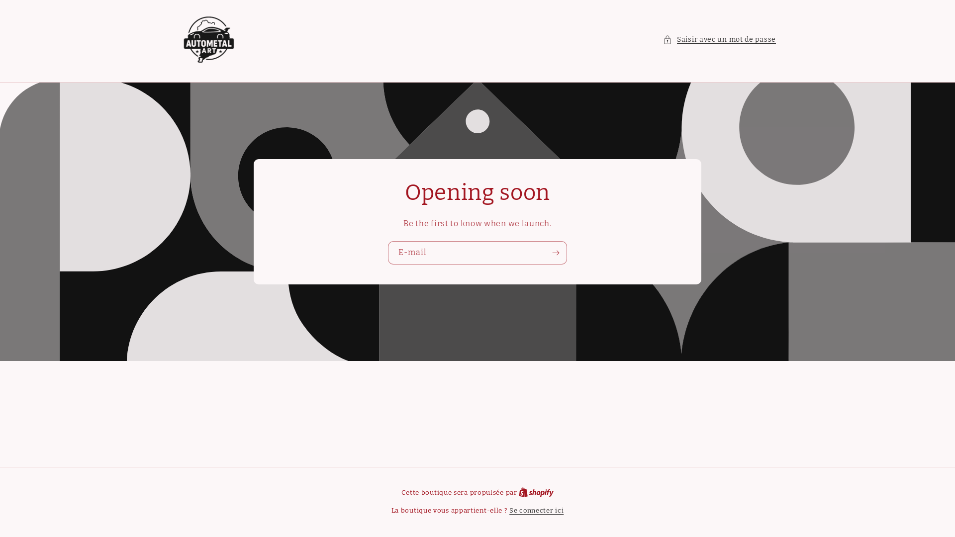 website screenshot of https://autometalart.fr/