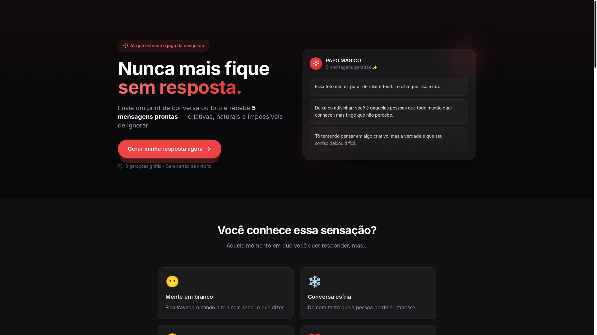 website screenshot of https://papomagico.site/