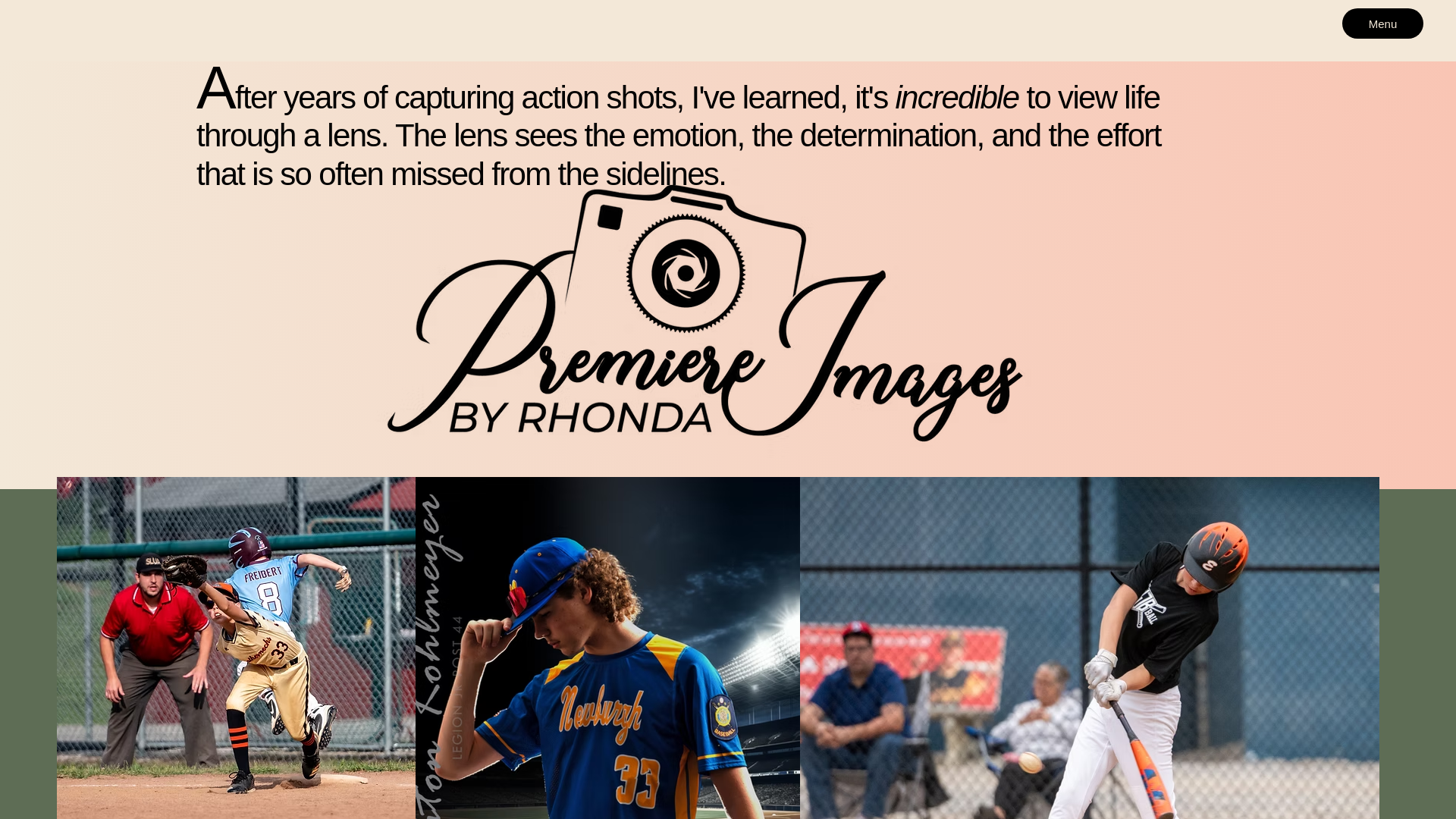 website screenshot of https://premiereimagesbyrhonda.com