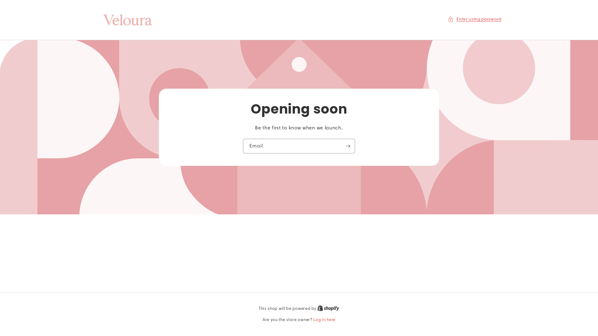 website screenshot of https://tryveloura.store/