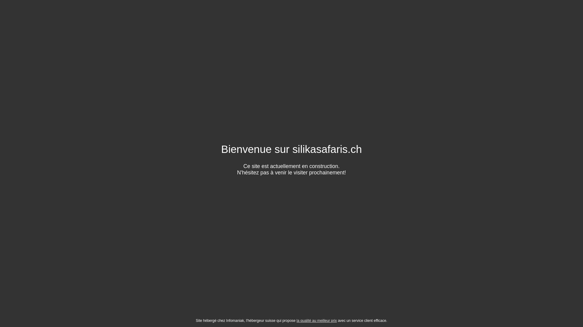 website screenshot of https://silikasafaris.ch/