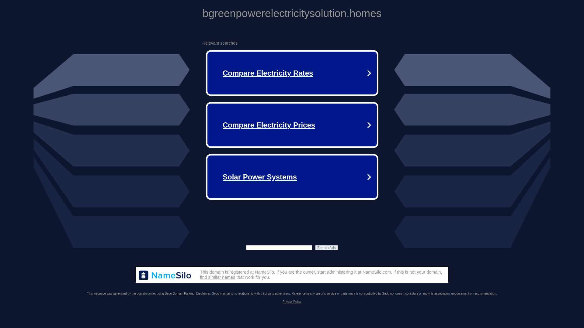 website screenshot of https://bgreenpowerelectricitysolution.homes/