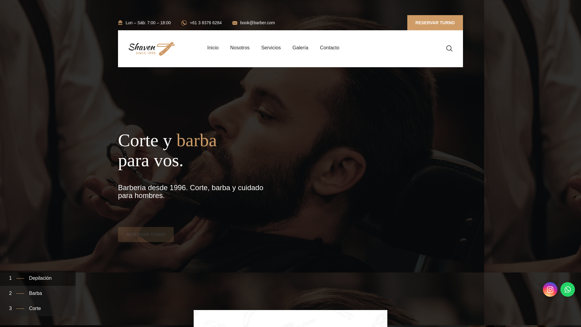 website screenshot of https://minimalista-barber.pages.dev/