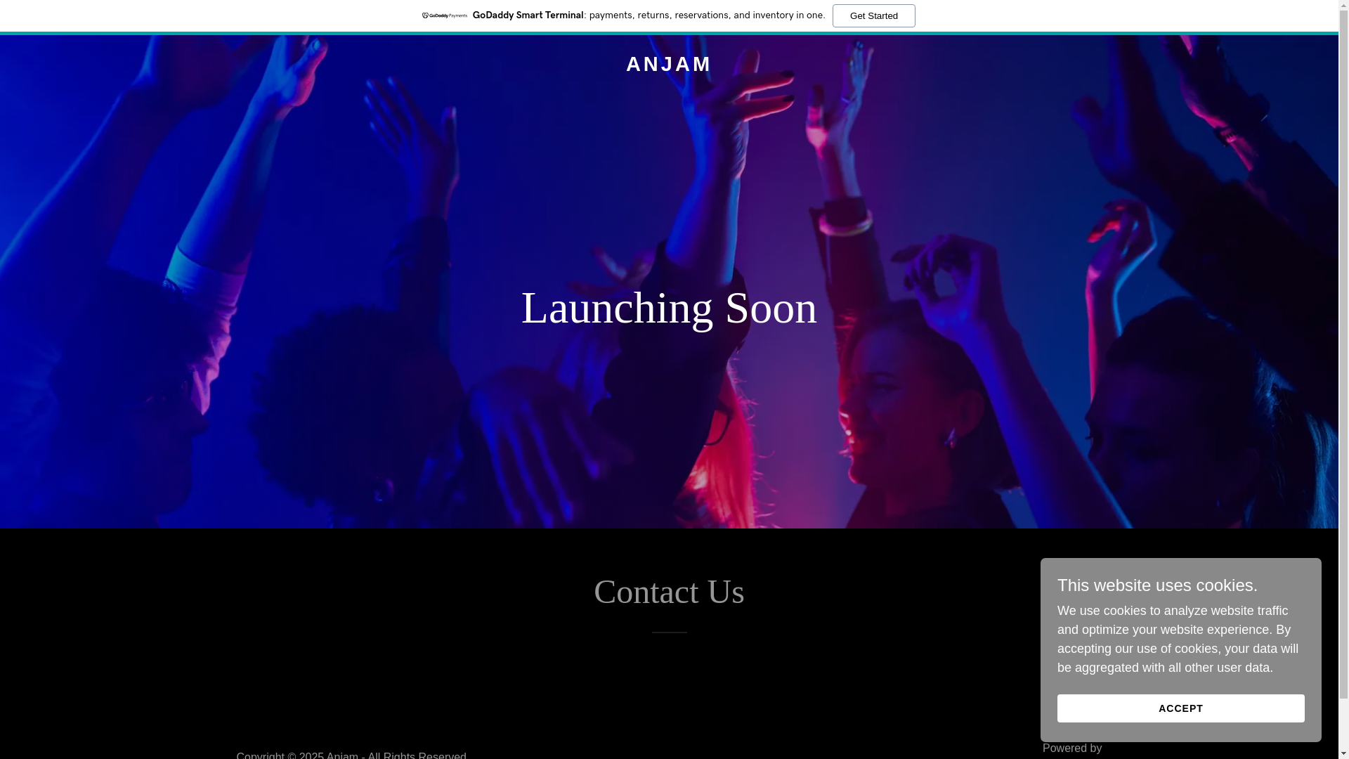 website screenshot of https://anjam.co.za/