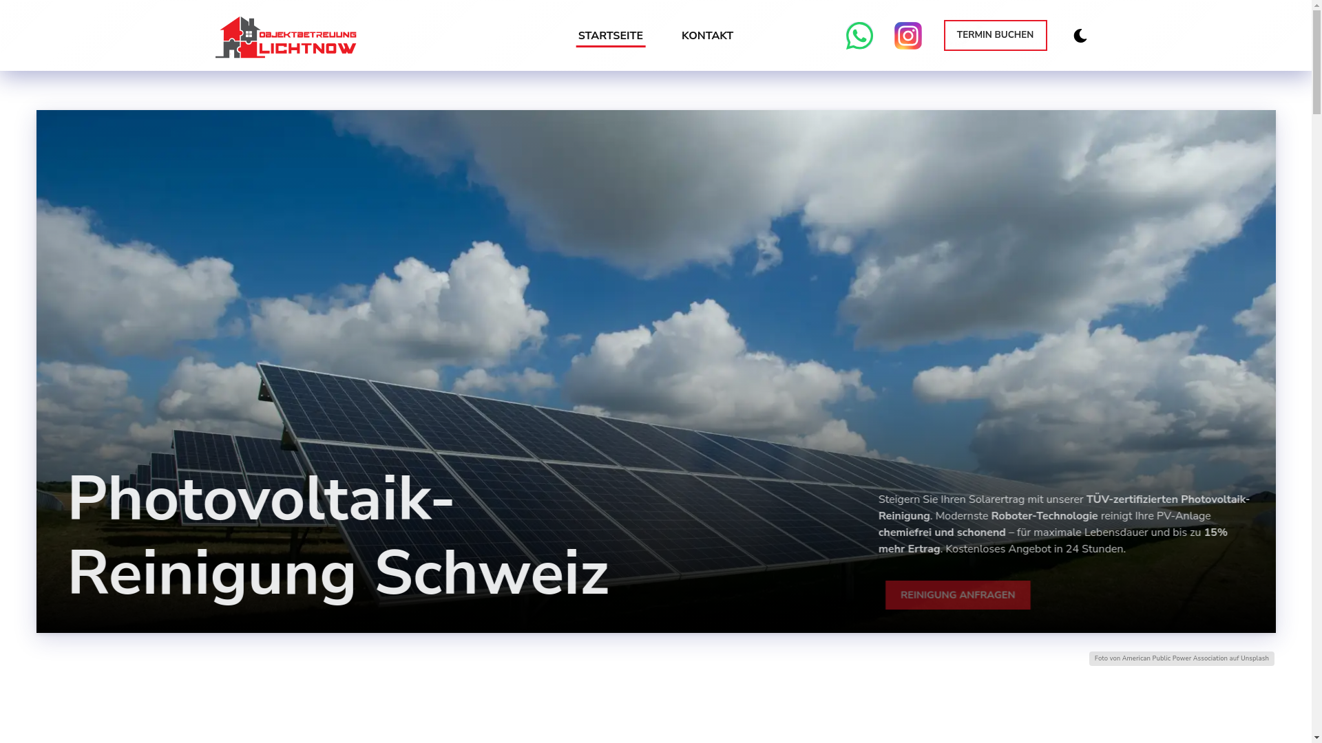 website screenshot of https://lichtnow.pages.dev/