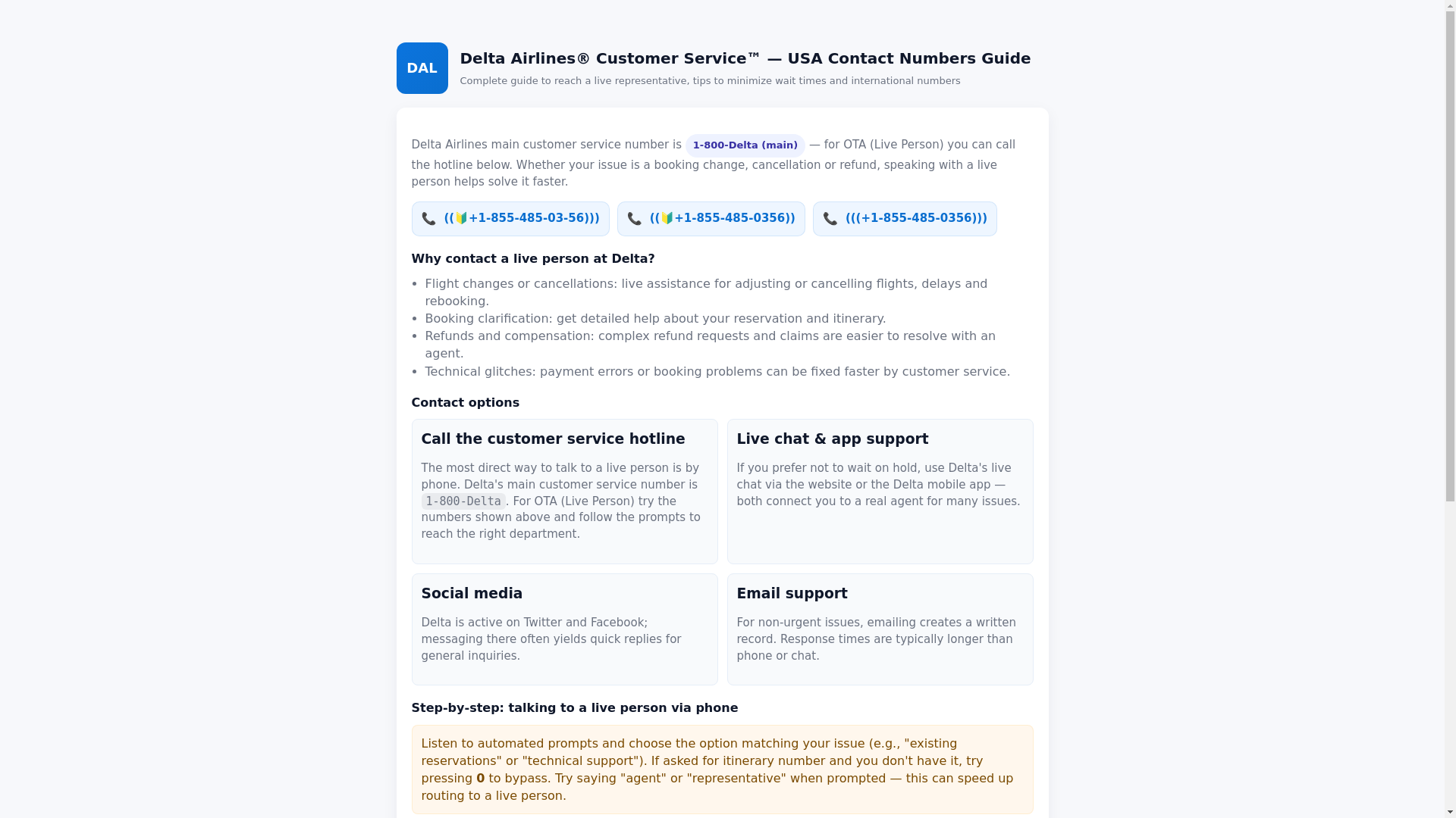 website screenshot of https://delta-airlines-customer-service-number.pages.dev/