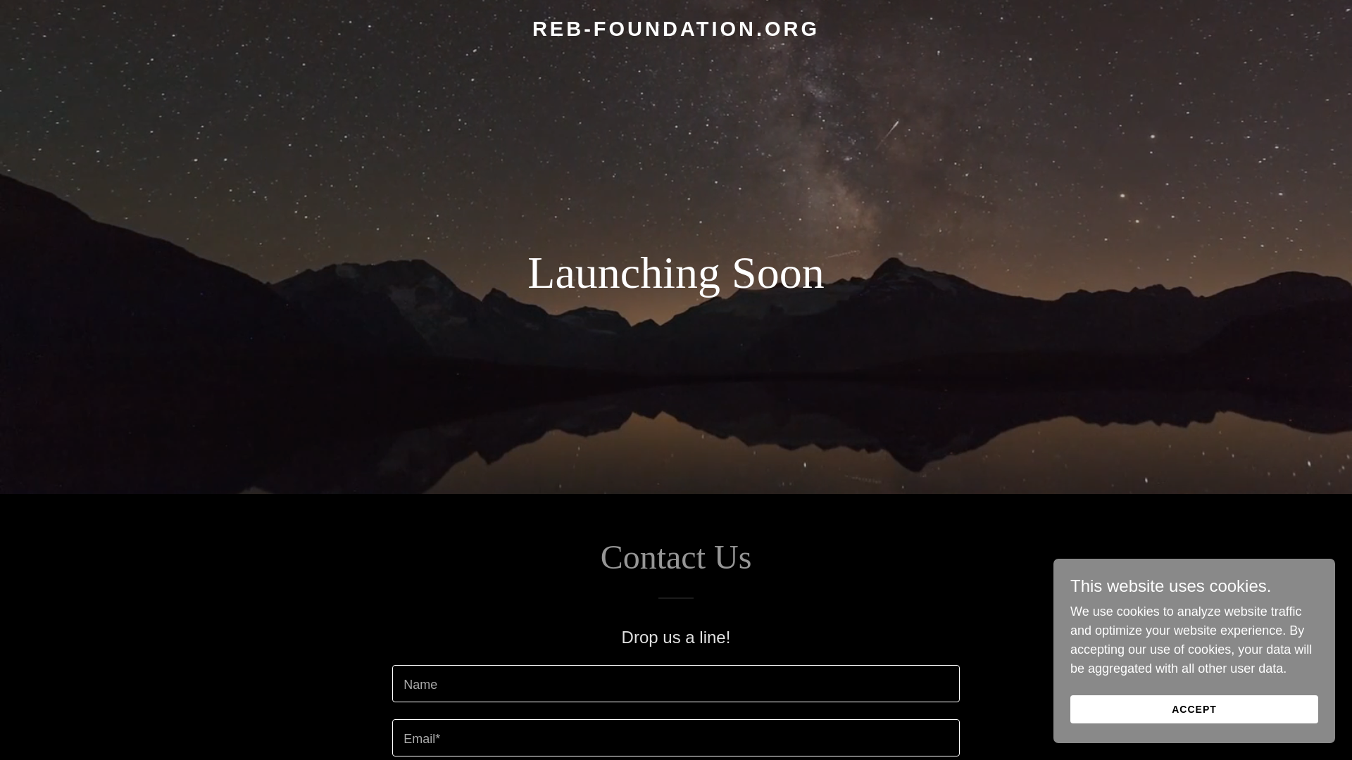 website screenshot of https://reb-foundation.org/
