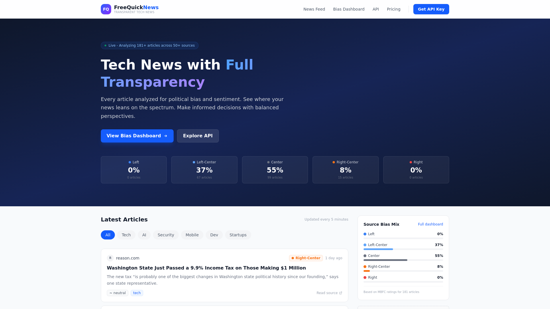 website screenshot of https://freequicknews.pages.dev/