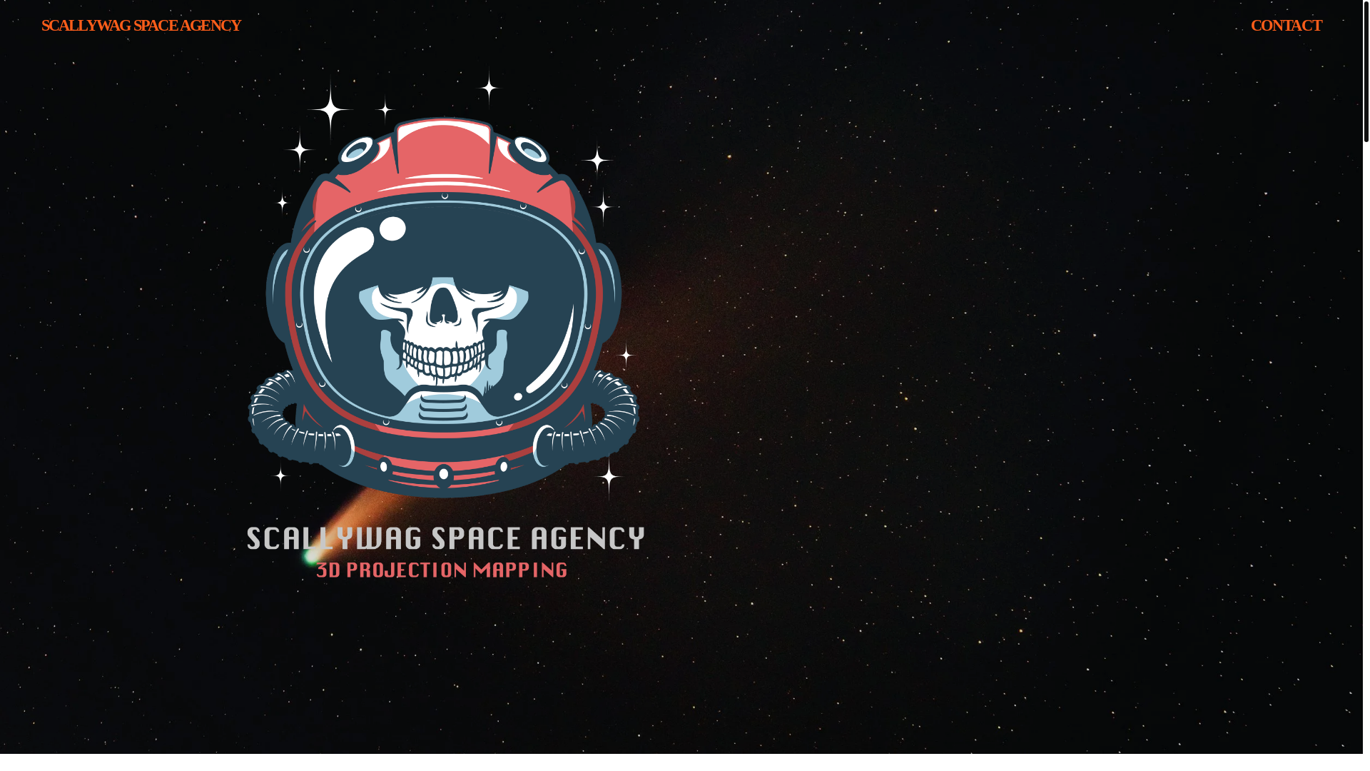 website screenshot of https://scallywagspace.com/