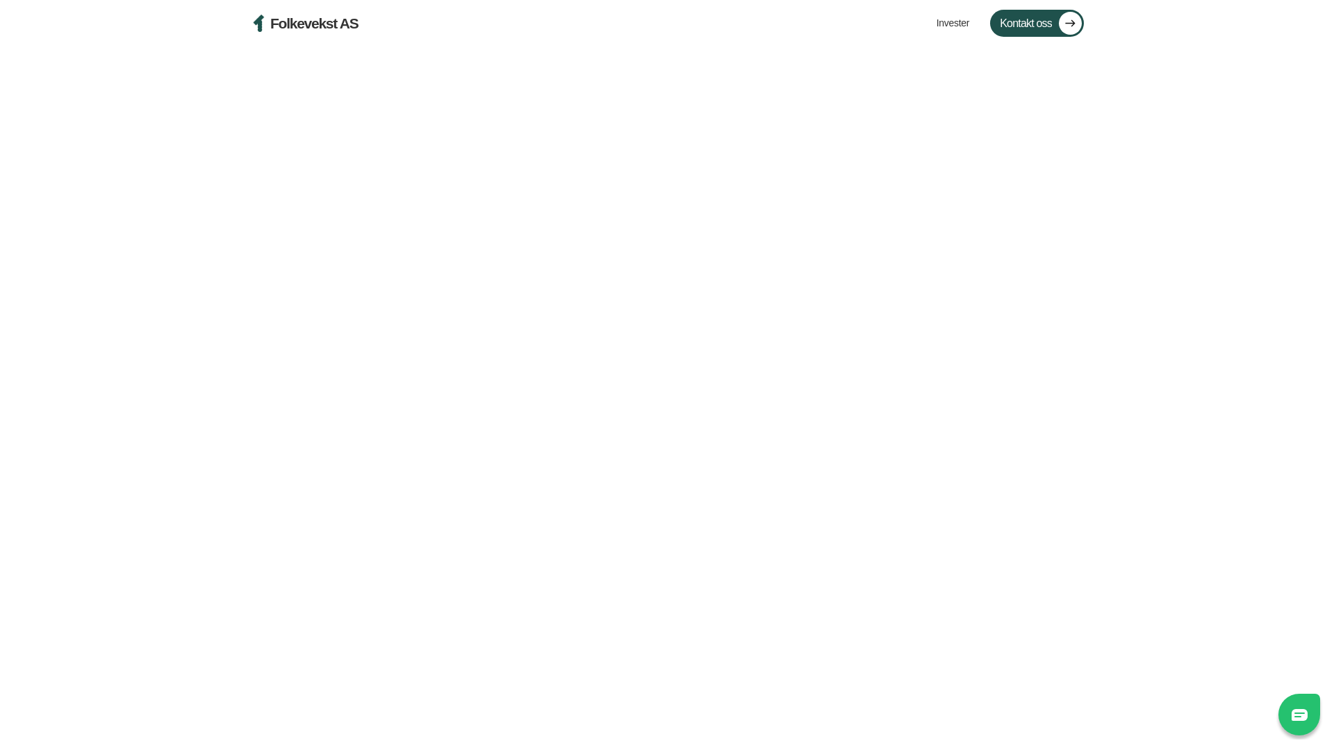 website screenshot of https://folkevekst.no