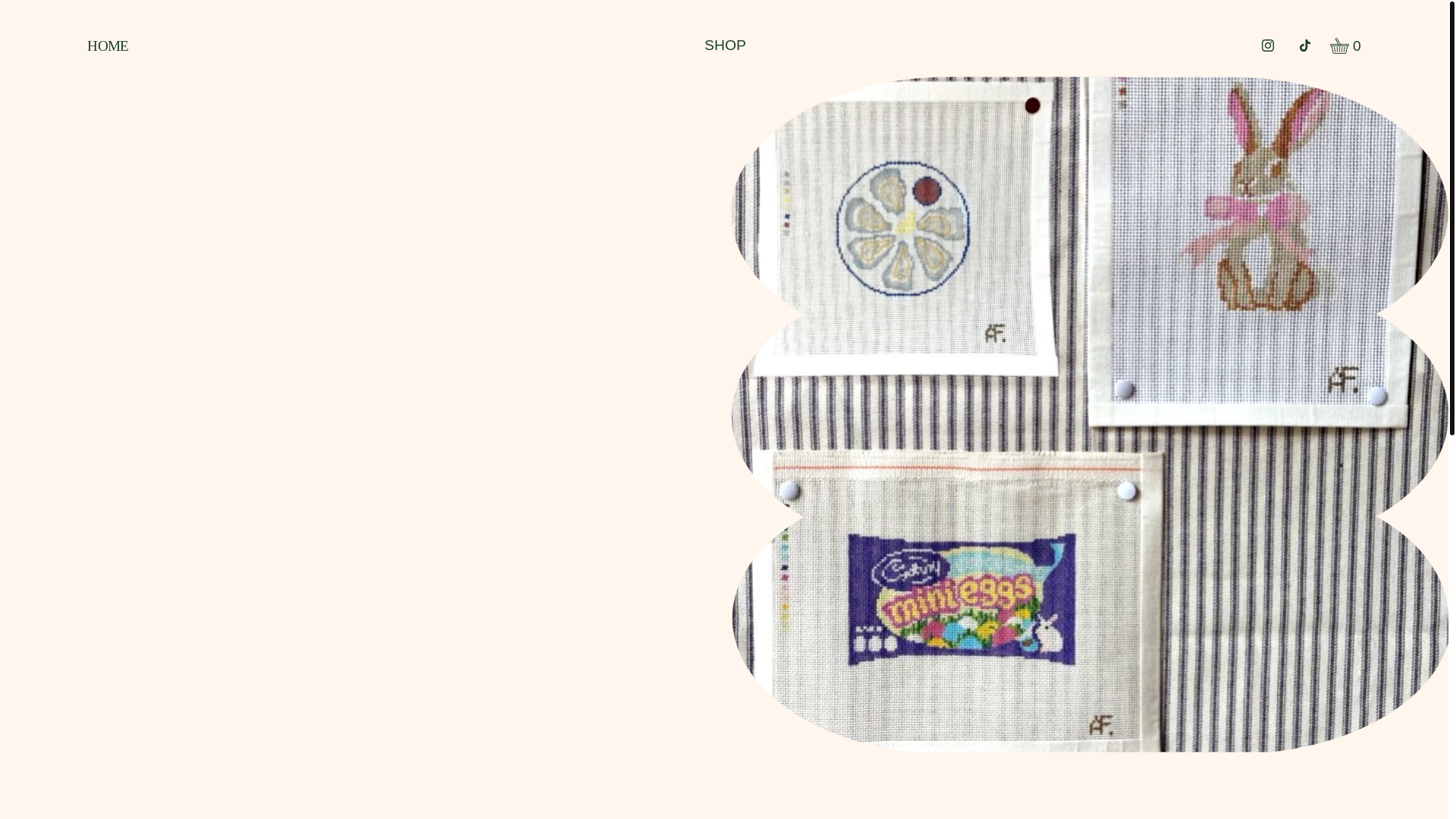 website screenshot of https://afneedlepointstudio.com