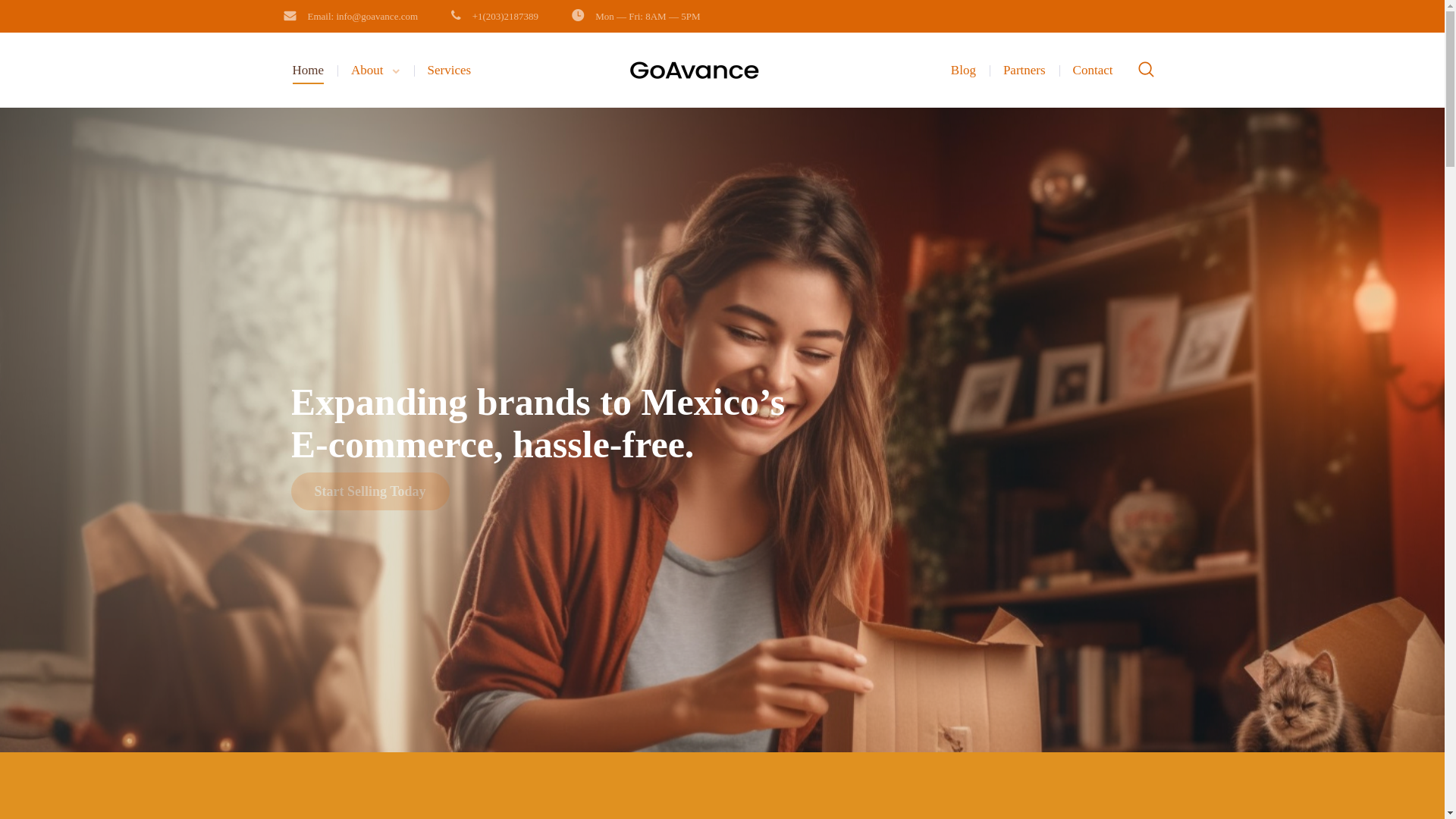 website screenshot of https://goavancemexico.com/