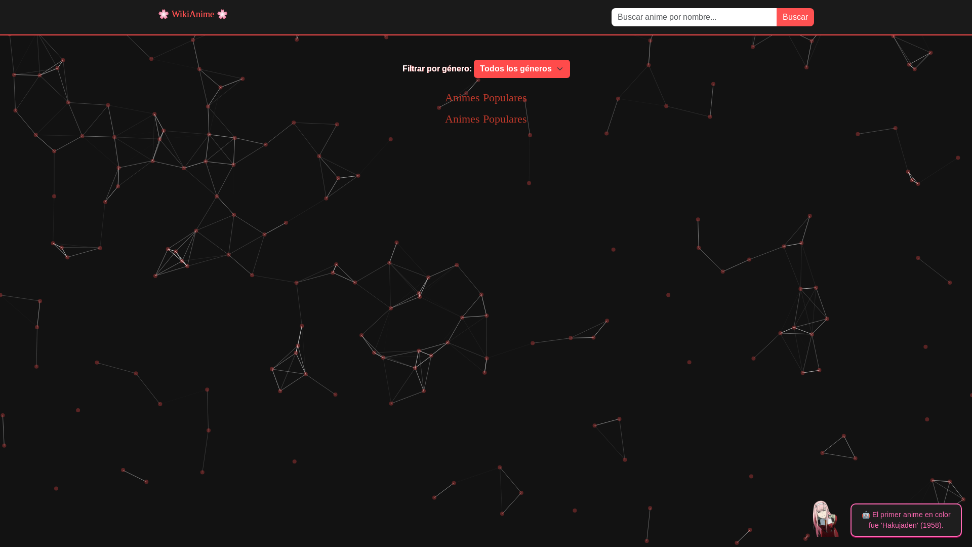 website screenshot of https://animepedia.website/