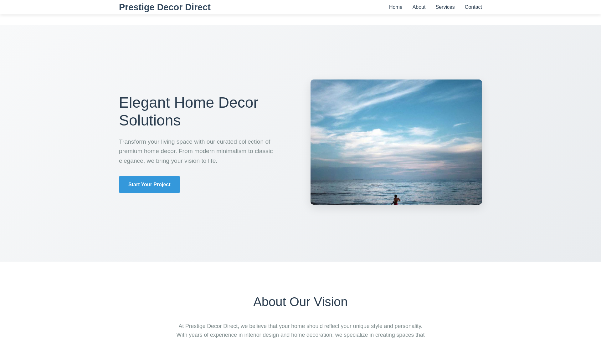 website screenshot of https://prestigedecordirect.sbs/
