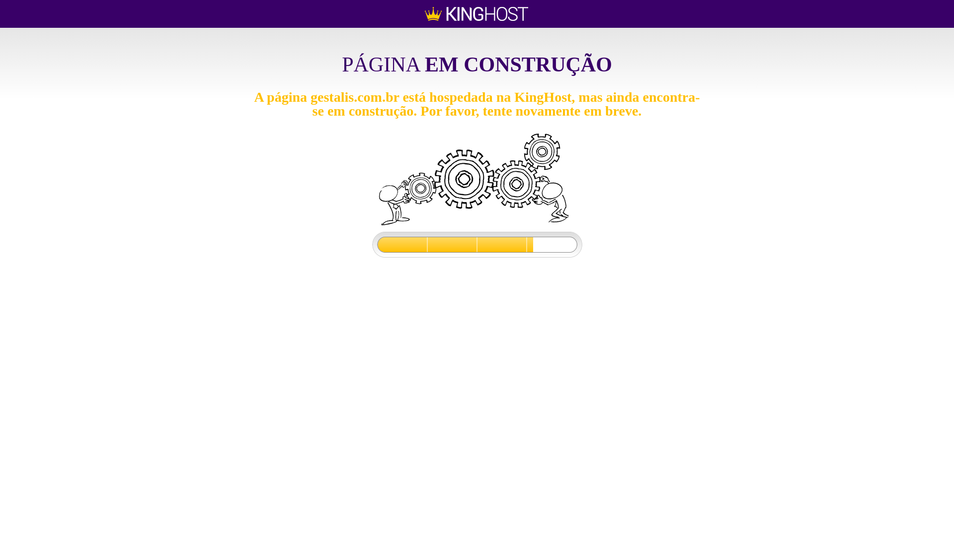 website screenshot of https://gestalis.com.br