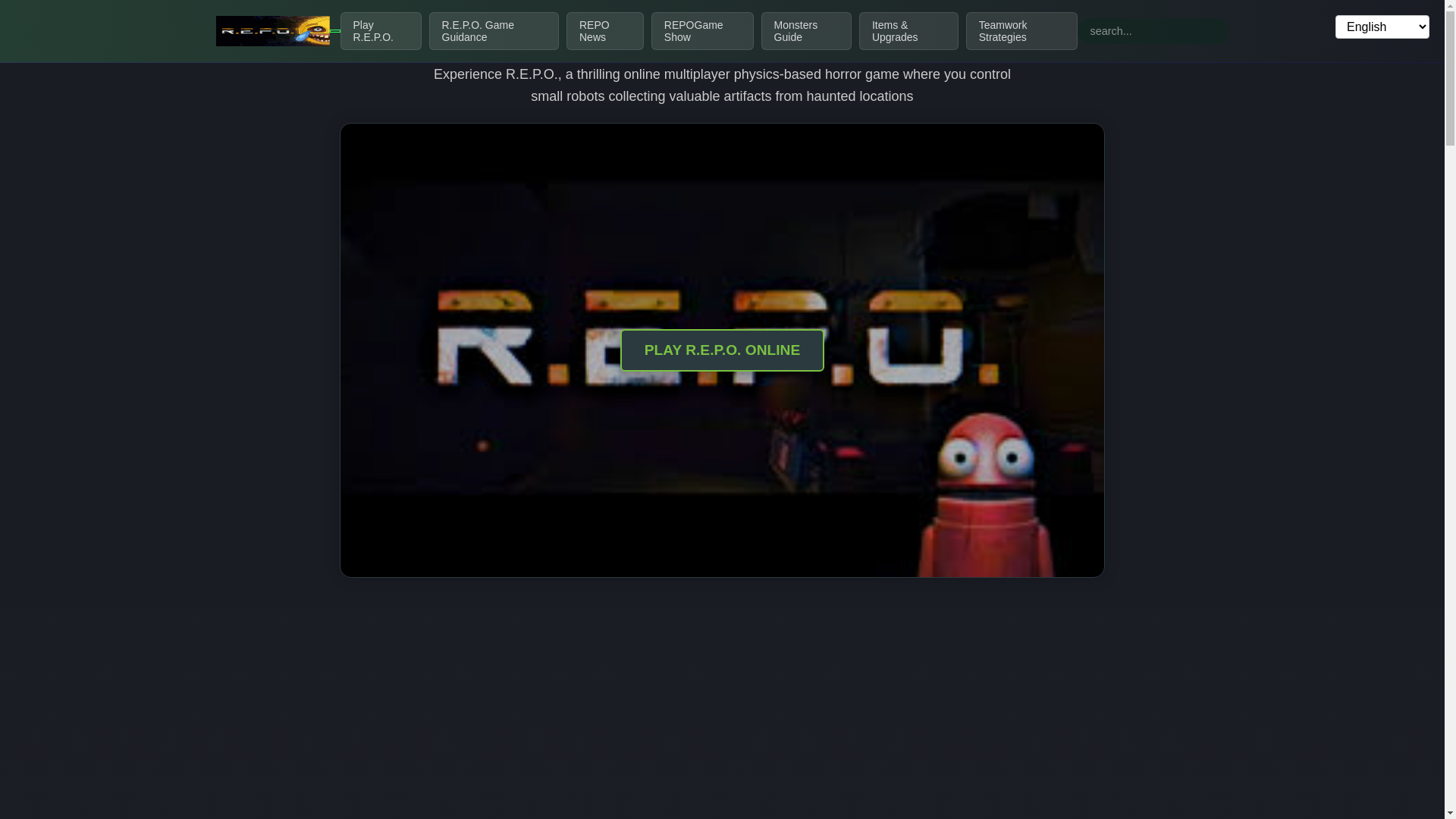 website screenshot of https://www.repo-game.org/