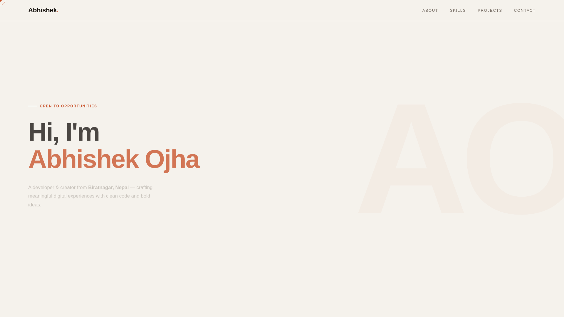 website screenshot of https://abhhishekojha1-com-np.pages.dev/