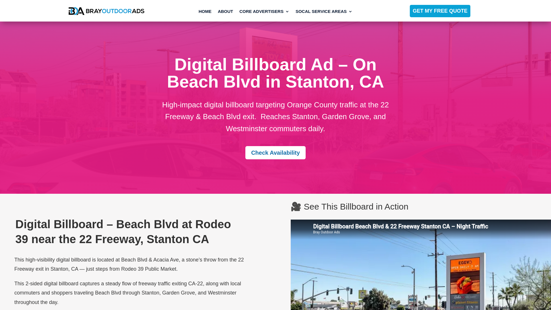 website screenshot of https://22andbeach.com/