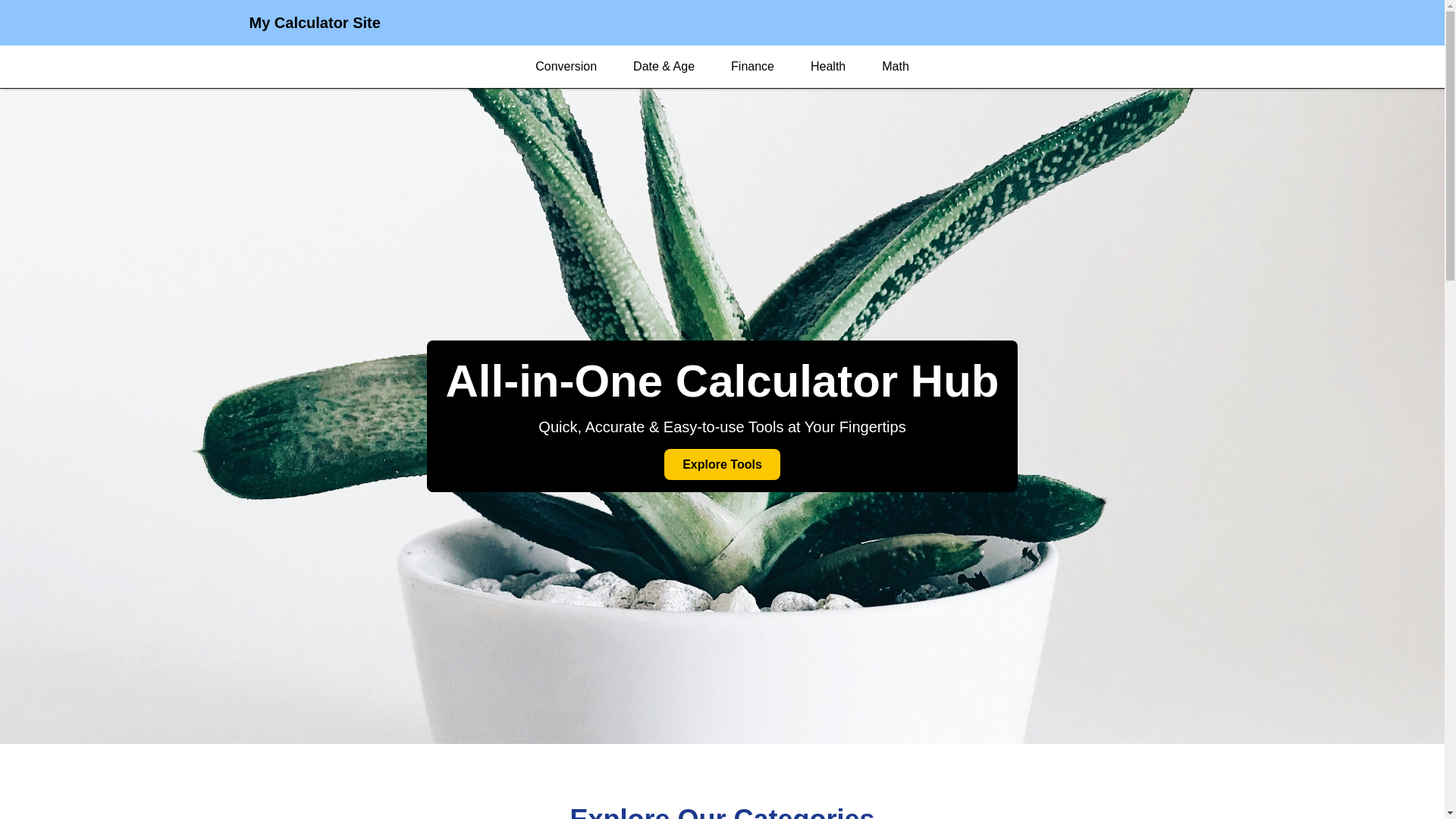 website screenshot of https://supercalculator.org/
