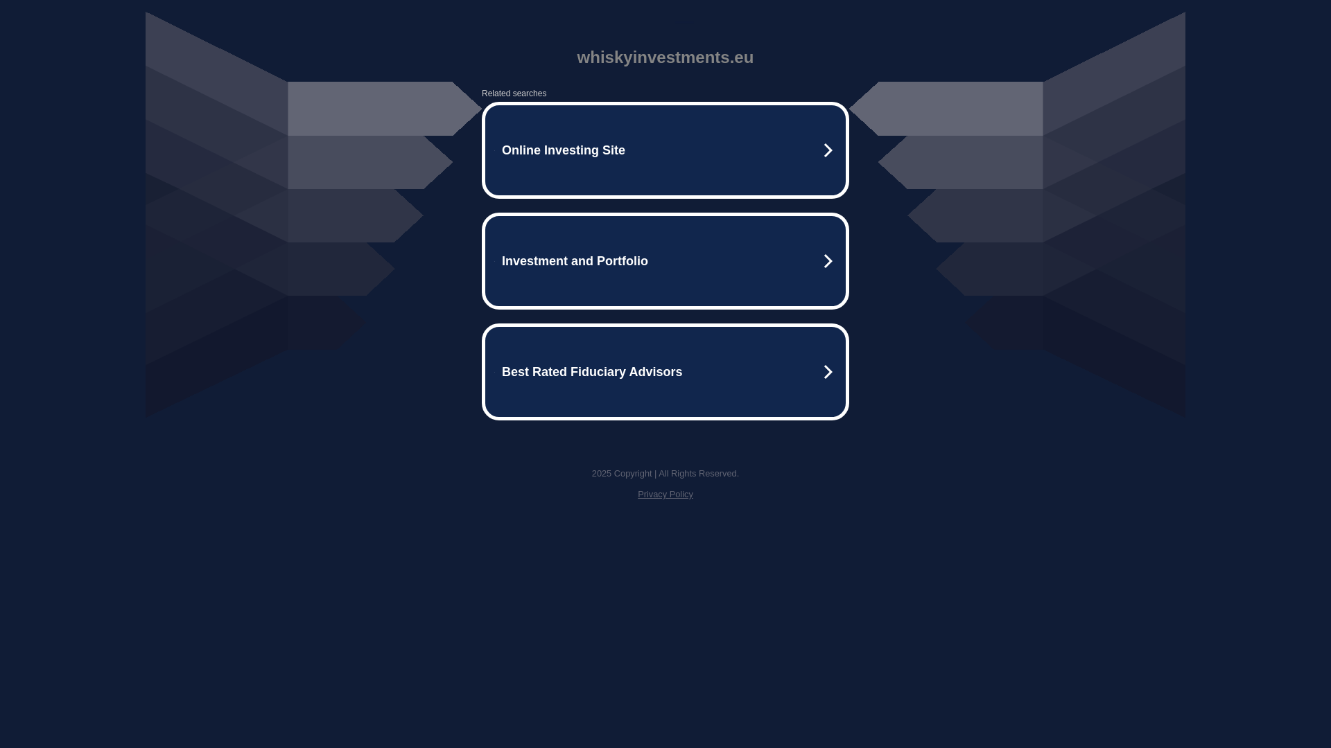 website screenshot of https://whiskyinvestments.eu/