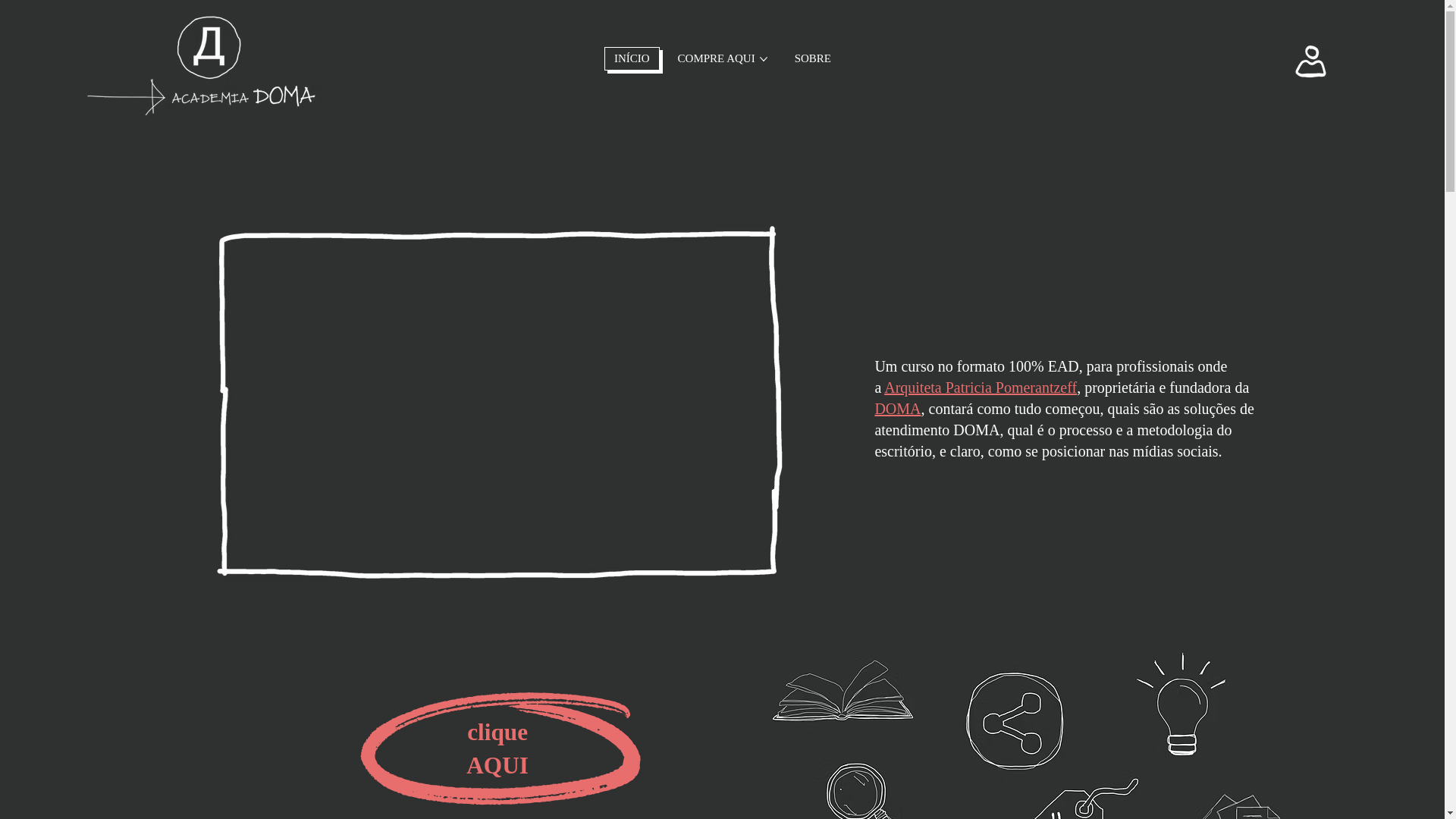 website screenshot of https://academiadoma.com.br/