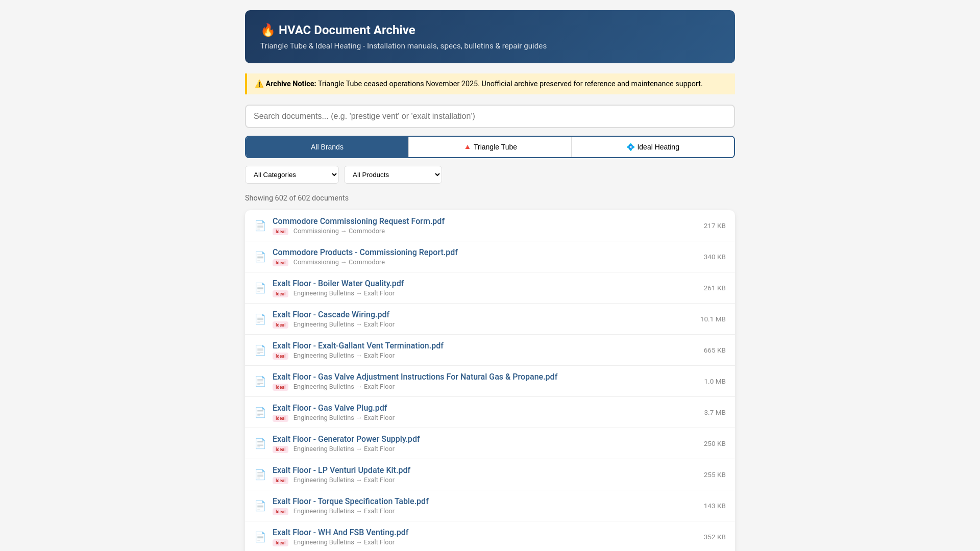 website screenshot of https://triangle-tube-ideal-docs.pages.dev/