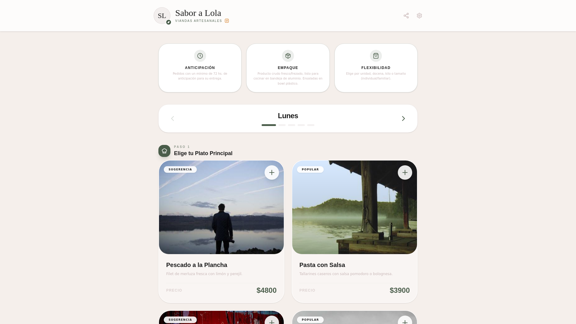 website screenshot of https://saboralola.shop/