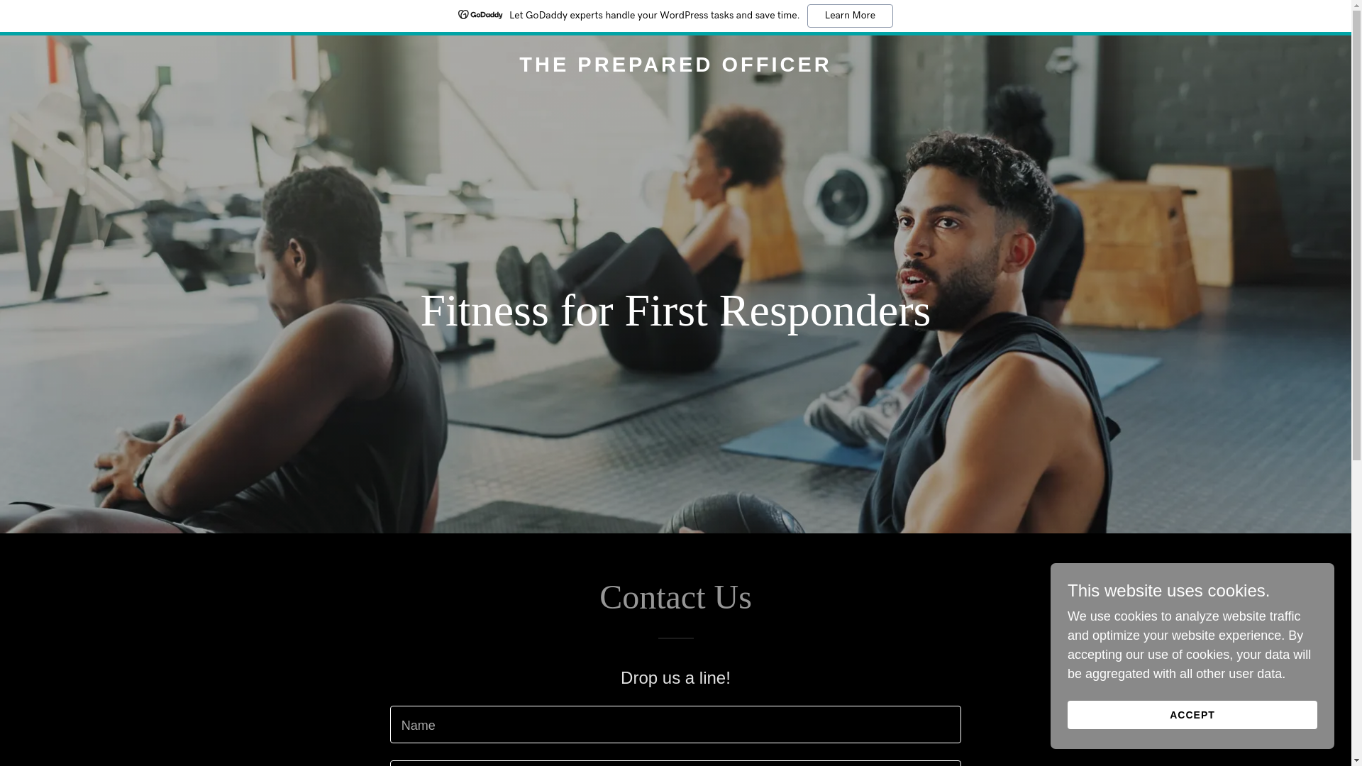 website screenshot of https://thepreparedofficer.com/