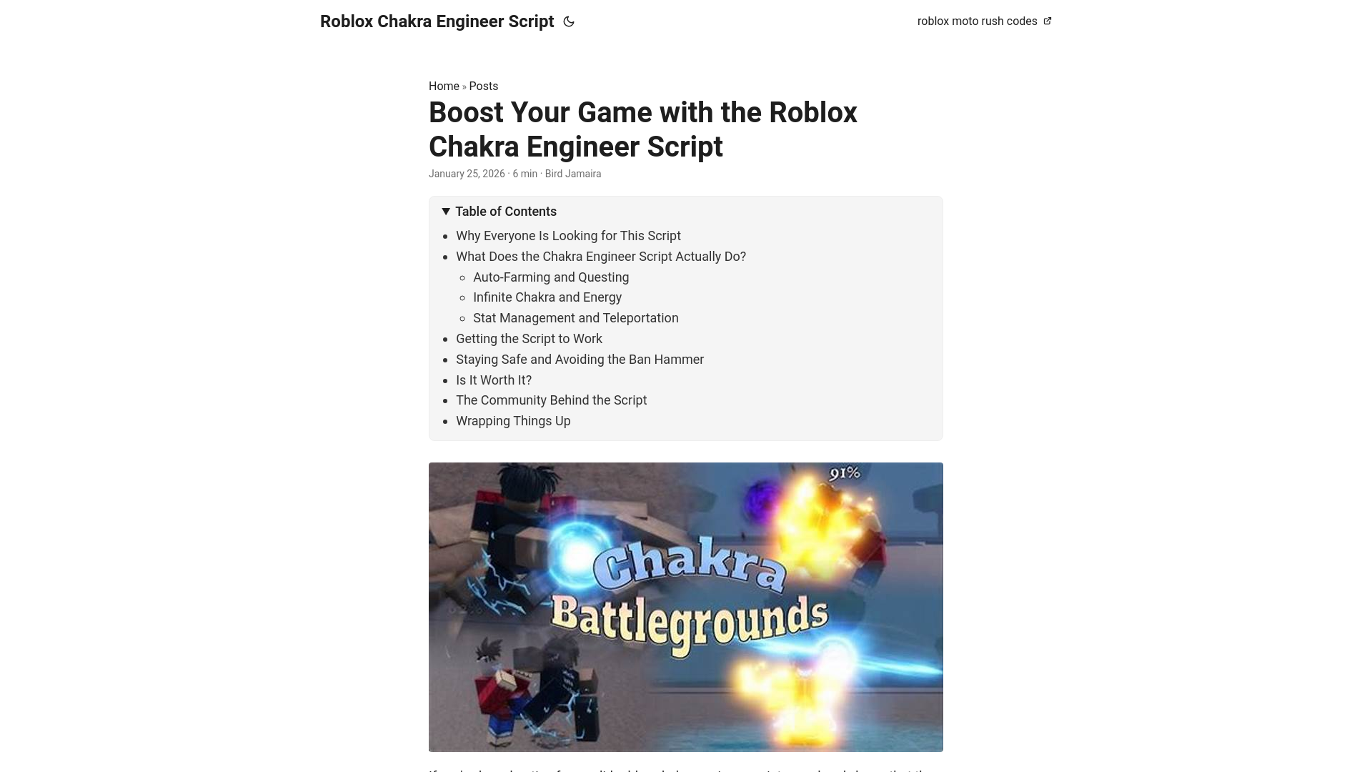 website screenshot of https://roblox-chakra-engineer-script.pages.dev/