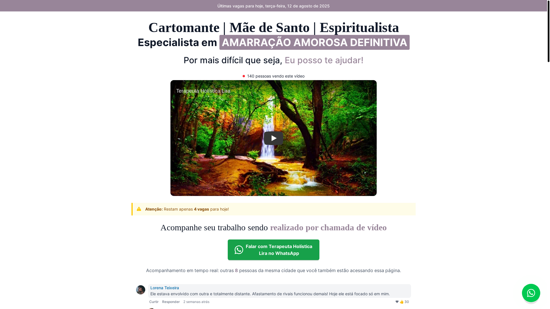 website screenshot of https://terapeutaholisticalira.com.br/