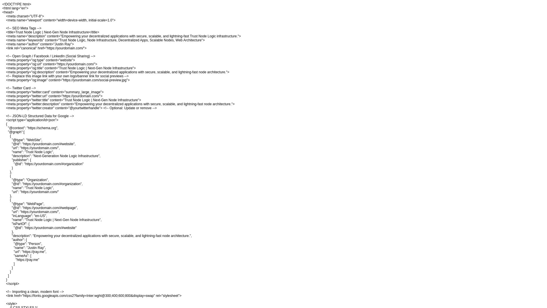 website screenshot of https://trust-node-temp.pages.dev/