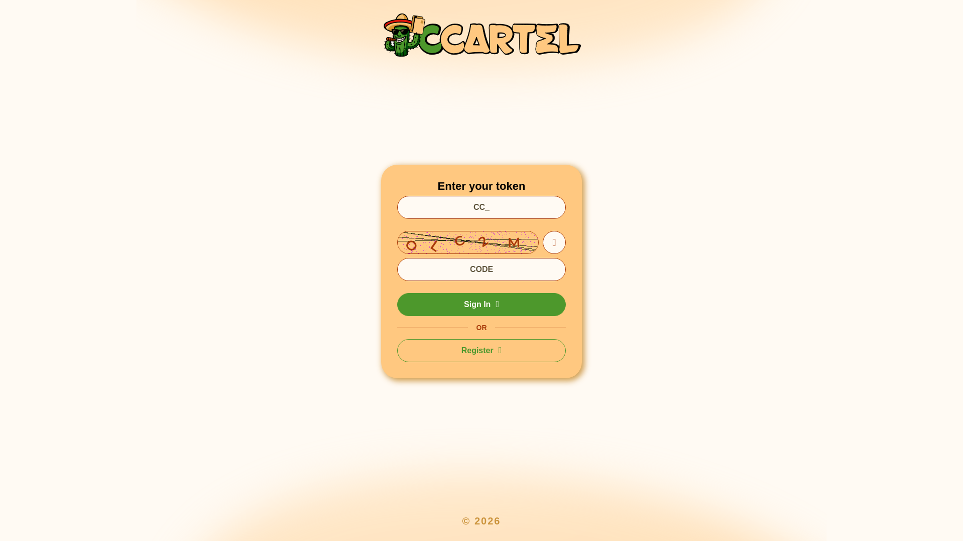 website screenshot of https://cccartel.info/