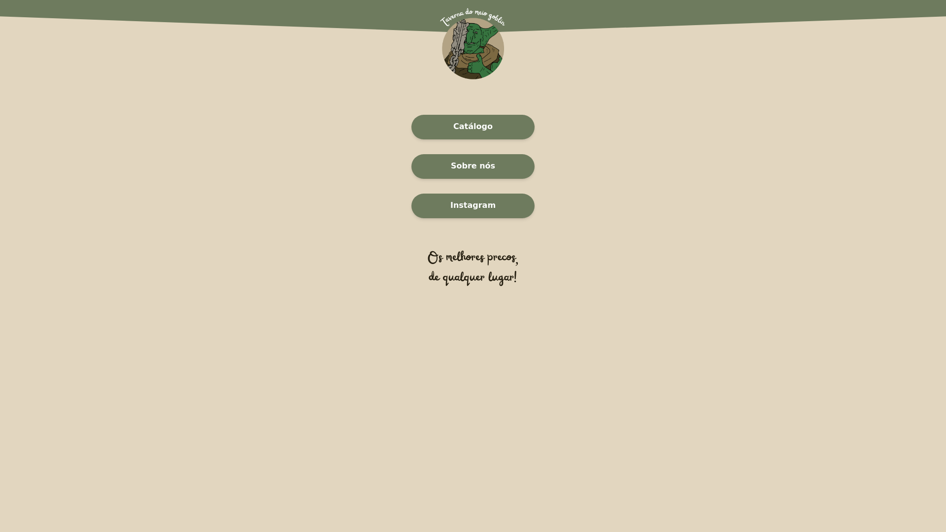 website screenshot of https://taverna-do-meio-goblin-teste.pages.dev/