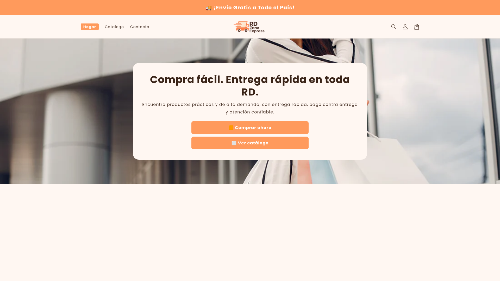 website screenshot of https://rdzonaexpress.com/