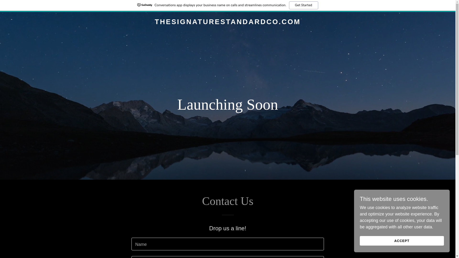 website screenshot of https://thesignaturestandardco.com/