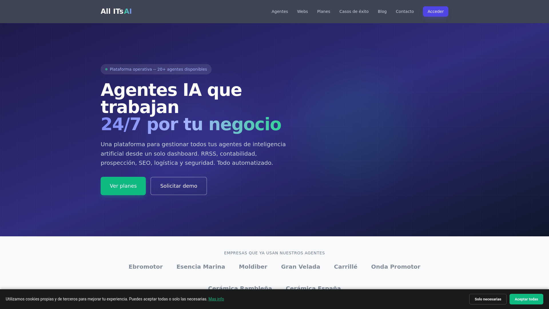 website screenshot of https://allitsai.com